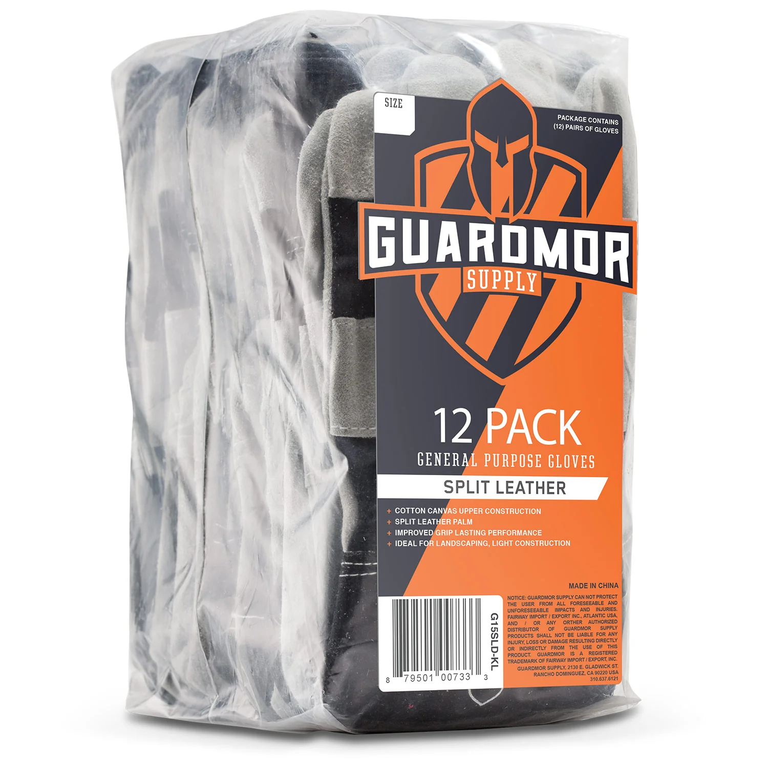Split Leather Glove - 12 Pack - Image 3